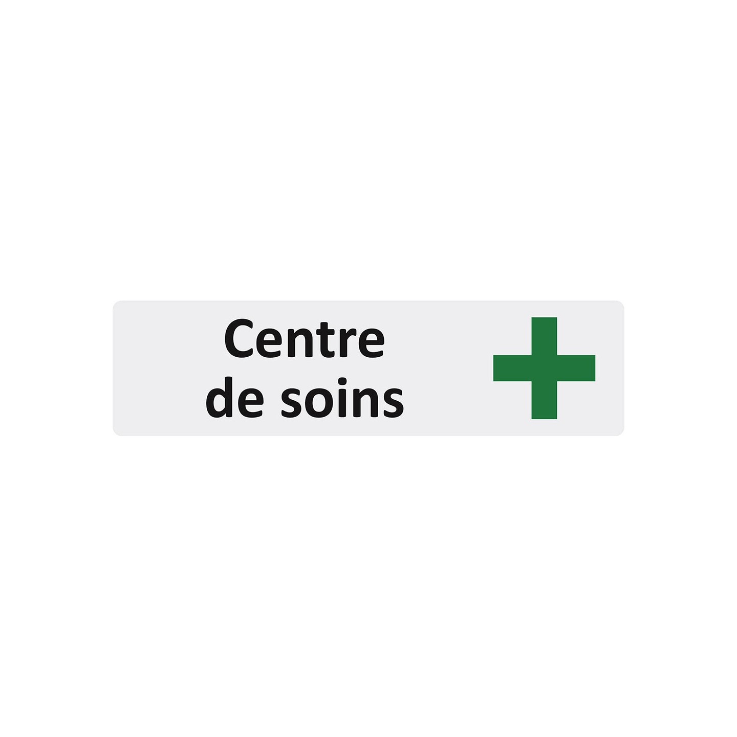 Plaque de porte économique " Centre de soins "