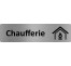 Plaque de porte économique " Chaufferie "