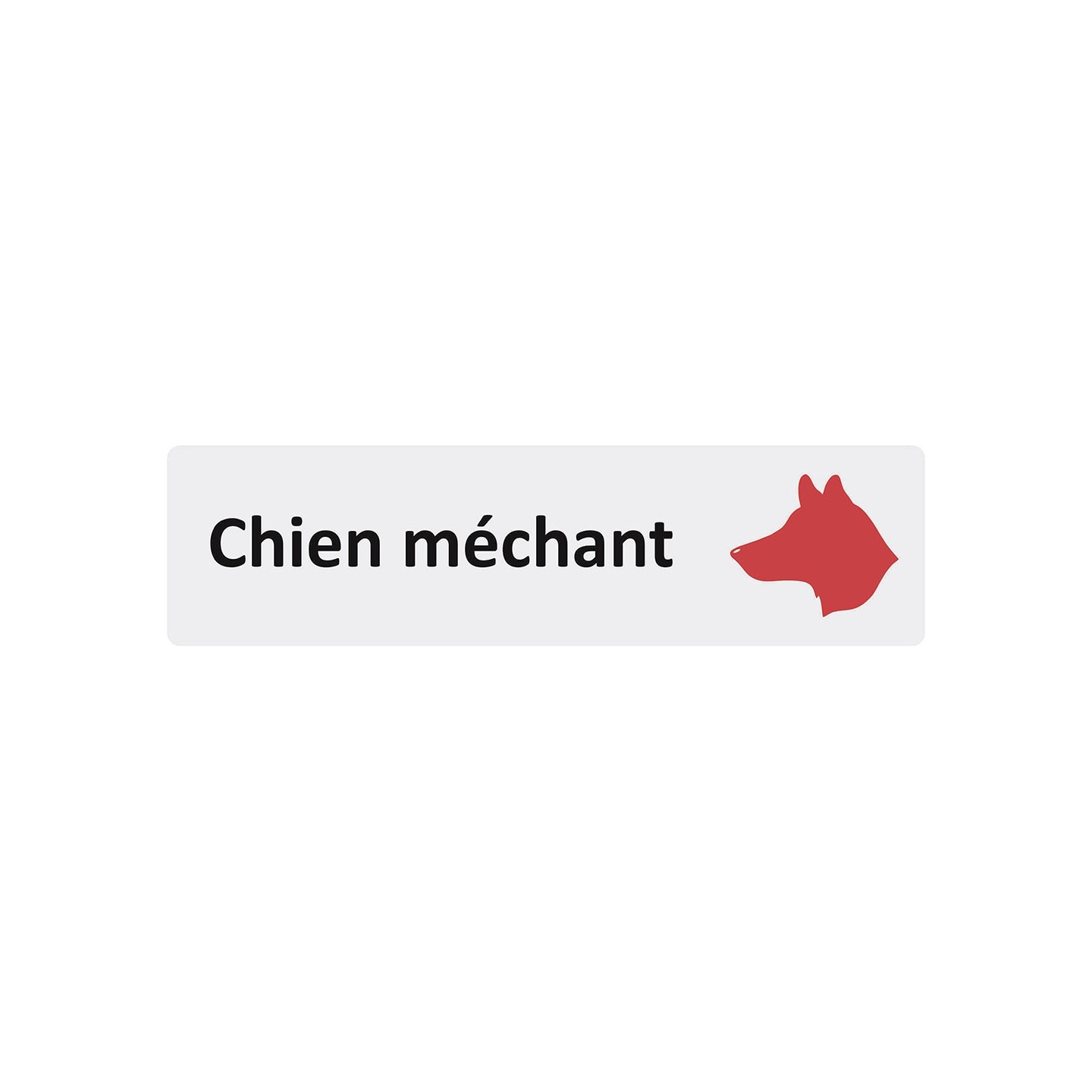 Plaque de porte économique " Chien méchant "