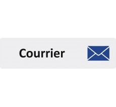 Plaque de porte standard en plexiglass " Courrier "