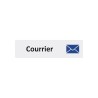 Plaque de porte économique " Courrier "