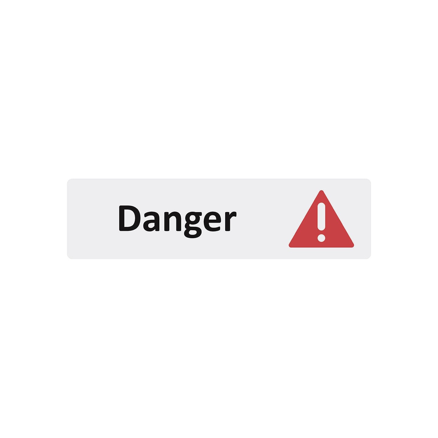 Plaque de porte économique " Danger "
