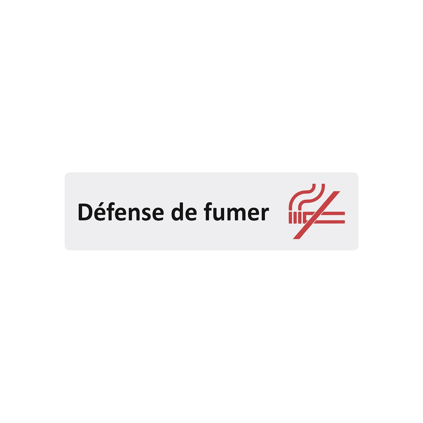 Plaque de porte économique " Défense de fumer "