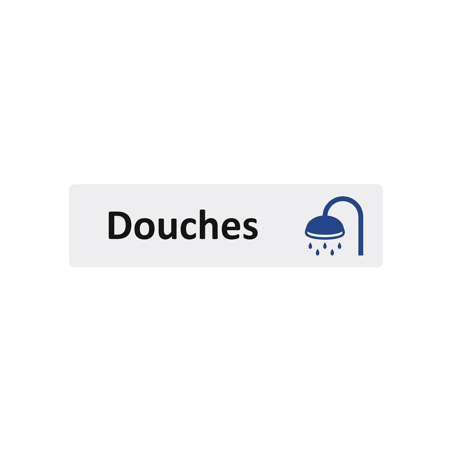 Plaque de porte économique " Douches "