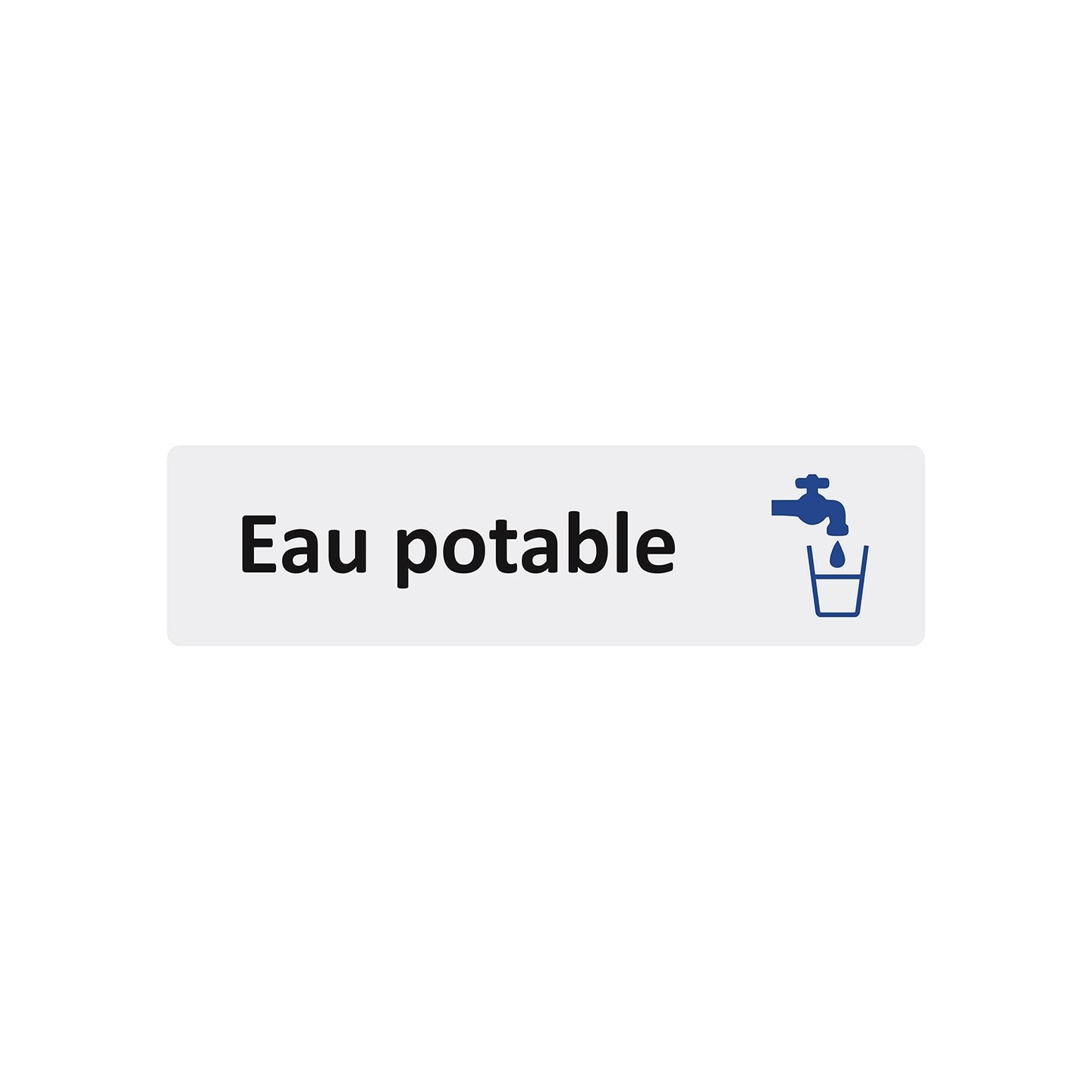 Plaque de porte économique " Eau potable "