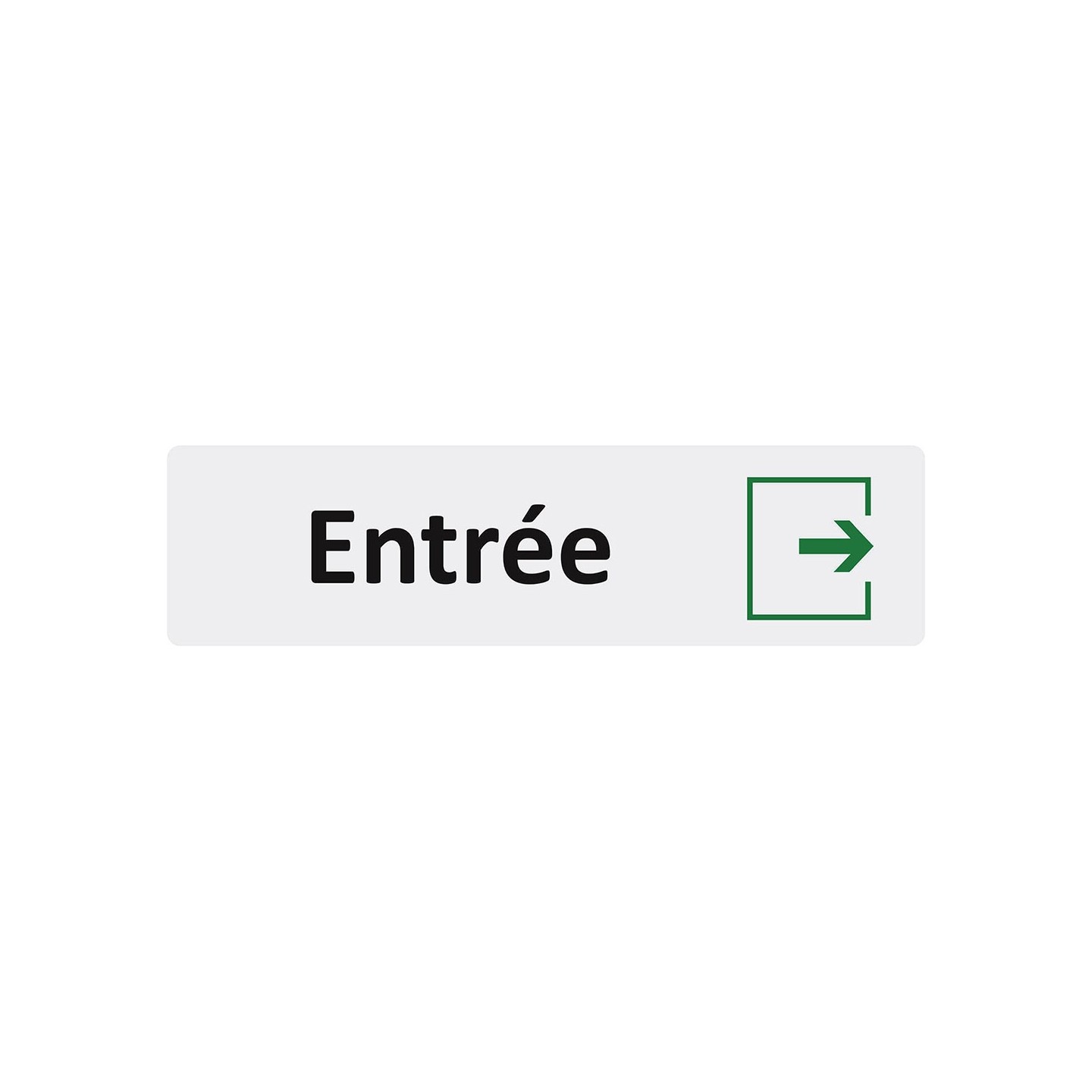 Plaque de porte économique " Entrée "