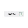Plaque de porte économique " Entrée "