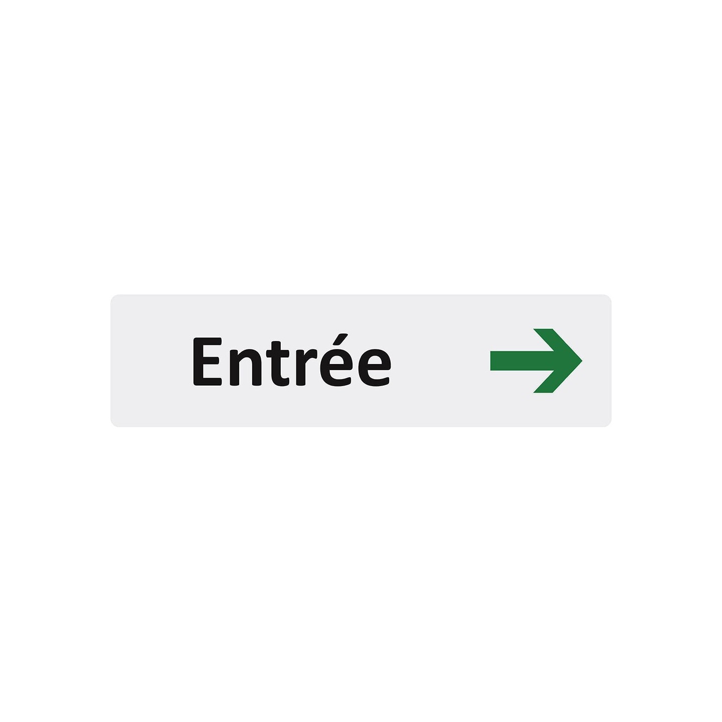 Plaque de porte économique " Entrée à droite"