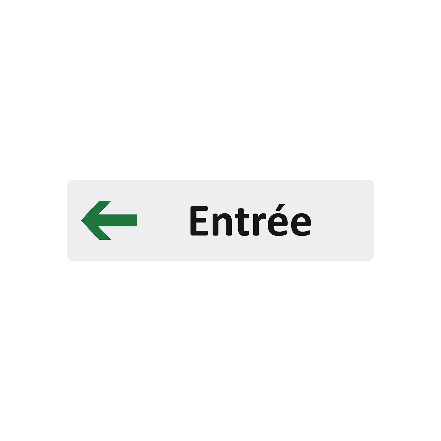 Plaque de porte économique " Entrée à gauche "