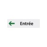 Plaque de porte économique " Entrée à gauche "