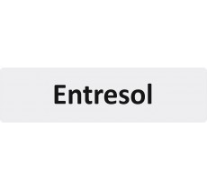 Plaque de porte standard en plexiglass " Entresol "