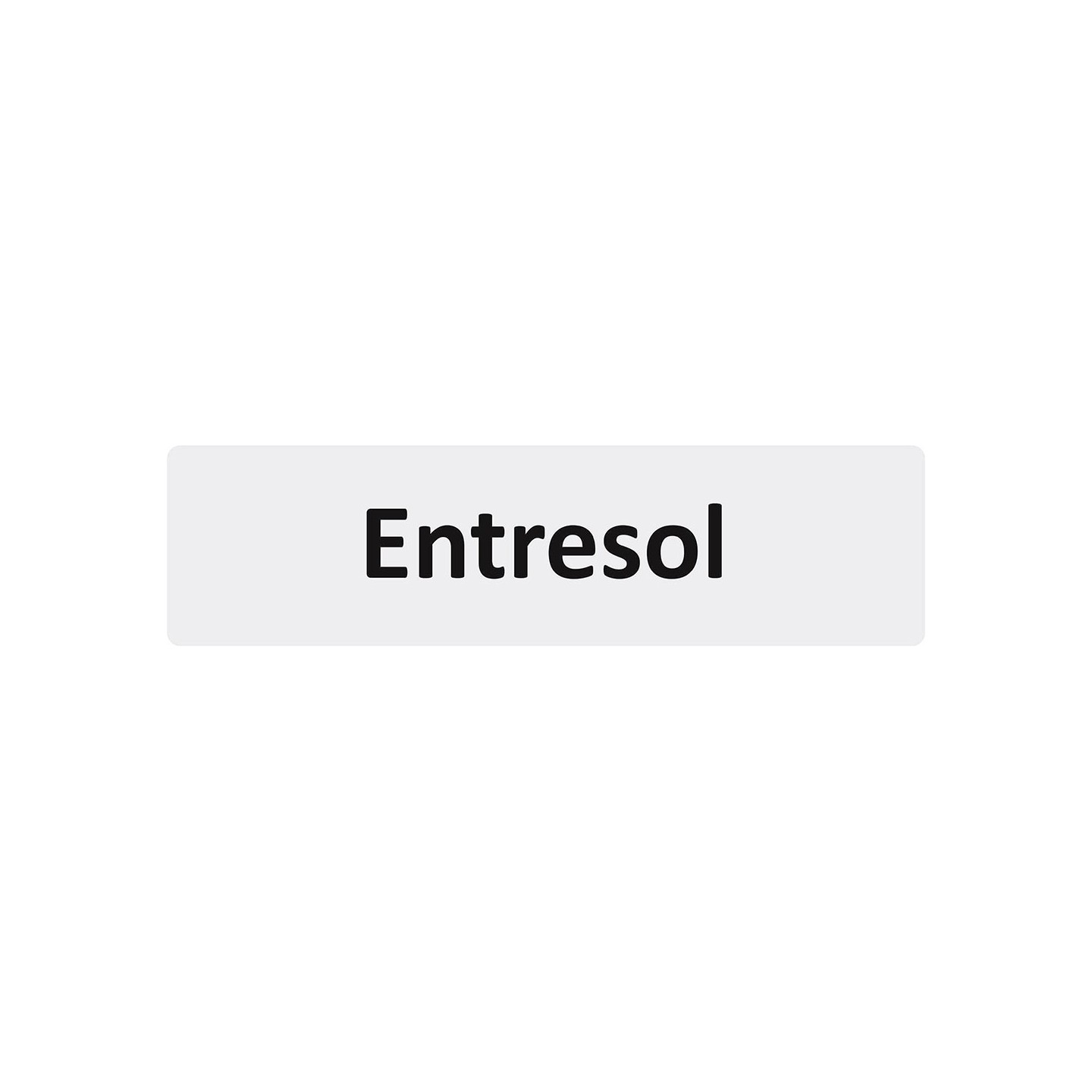 Plaque de porte économique " Entresol "