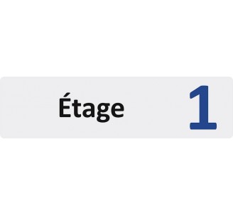 Plaque de porte économique " Etage 1 "