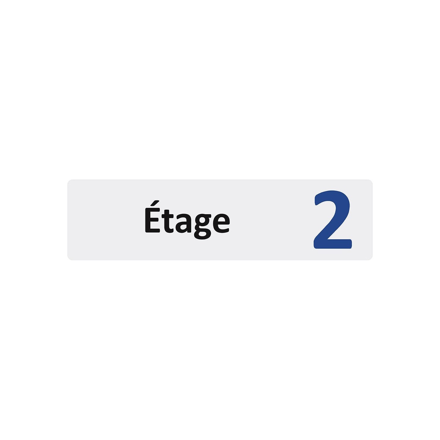 Plaque de porte économique " Etage 2 "