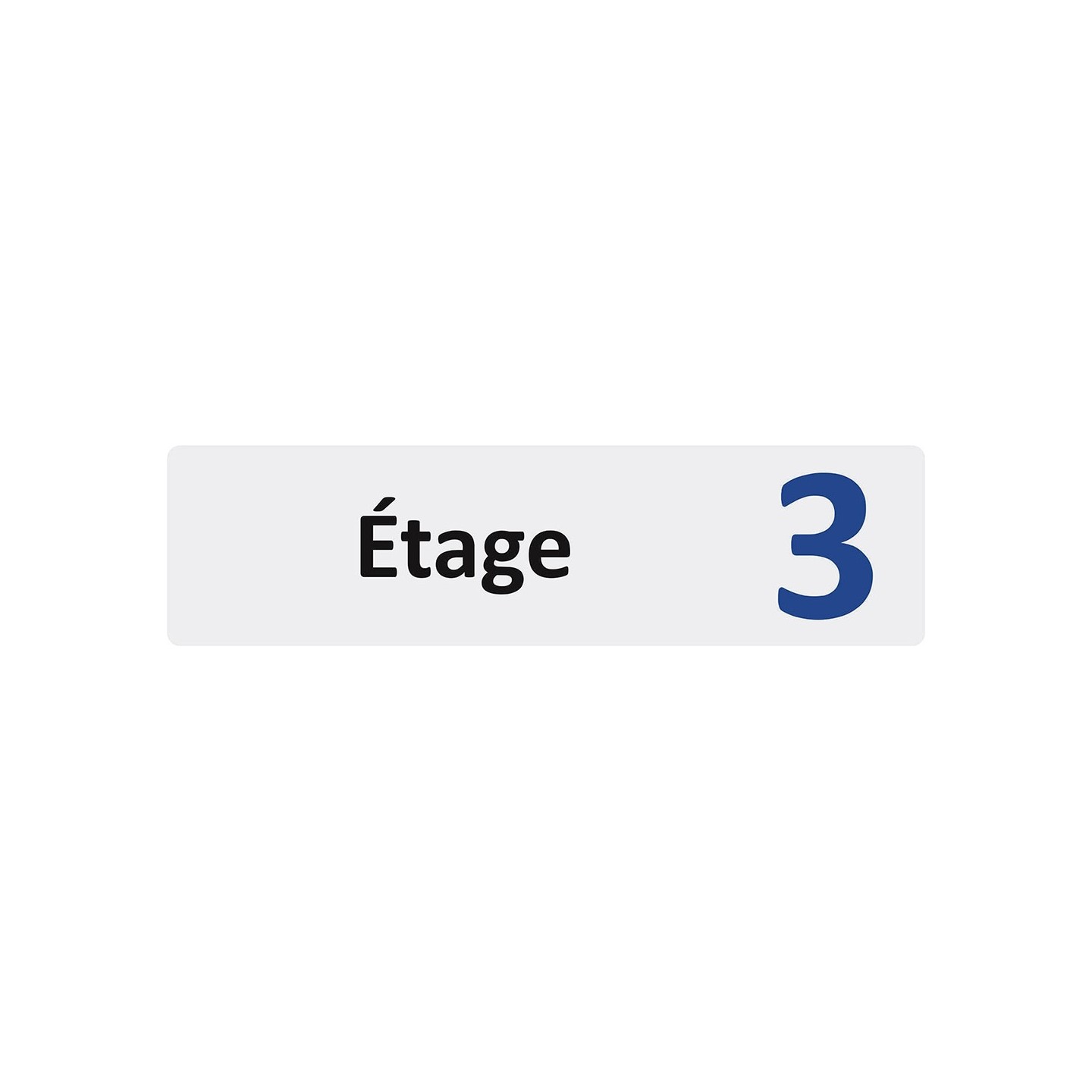 Plaque de porte économique " Etage 3 "