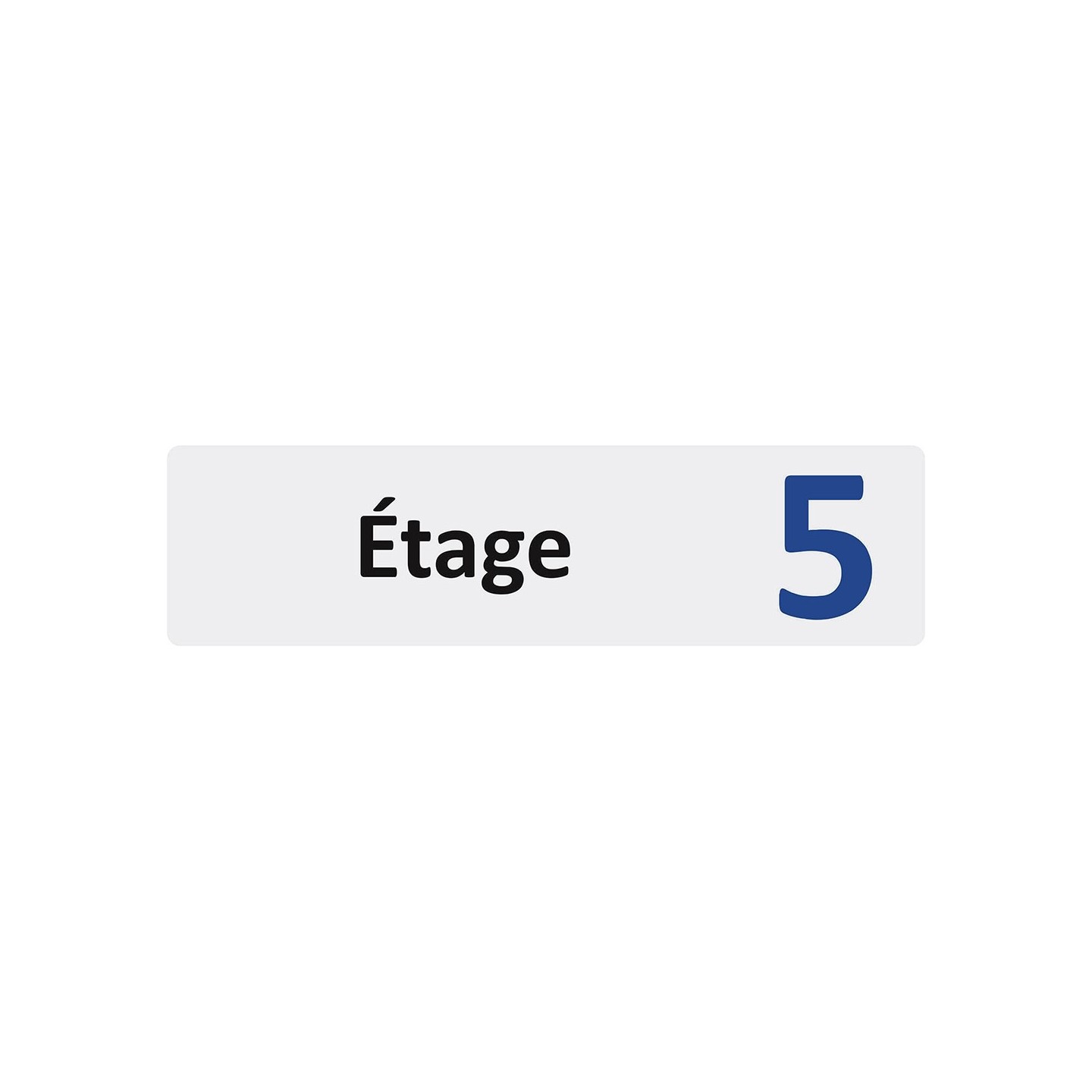 Plaque de porte économique " Etage 5 "