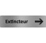 Plaque de porte économique " Extincteur à droite "