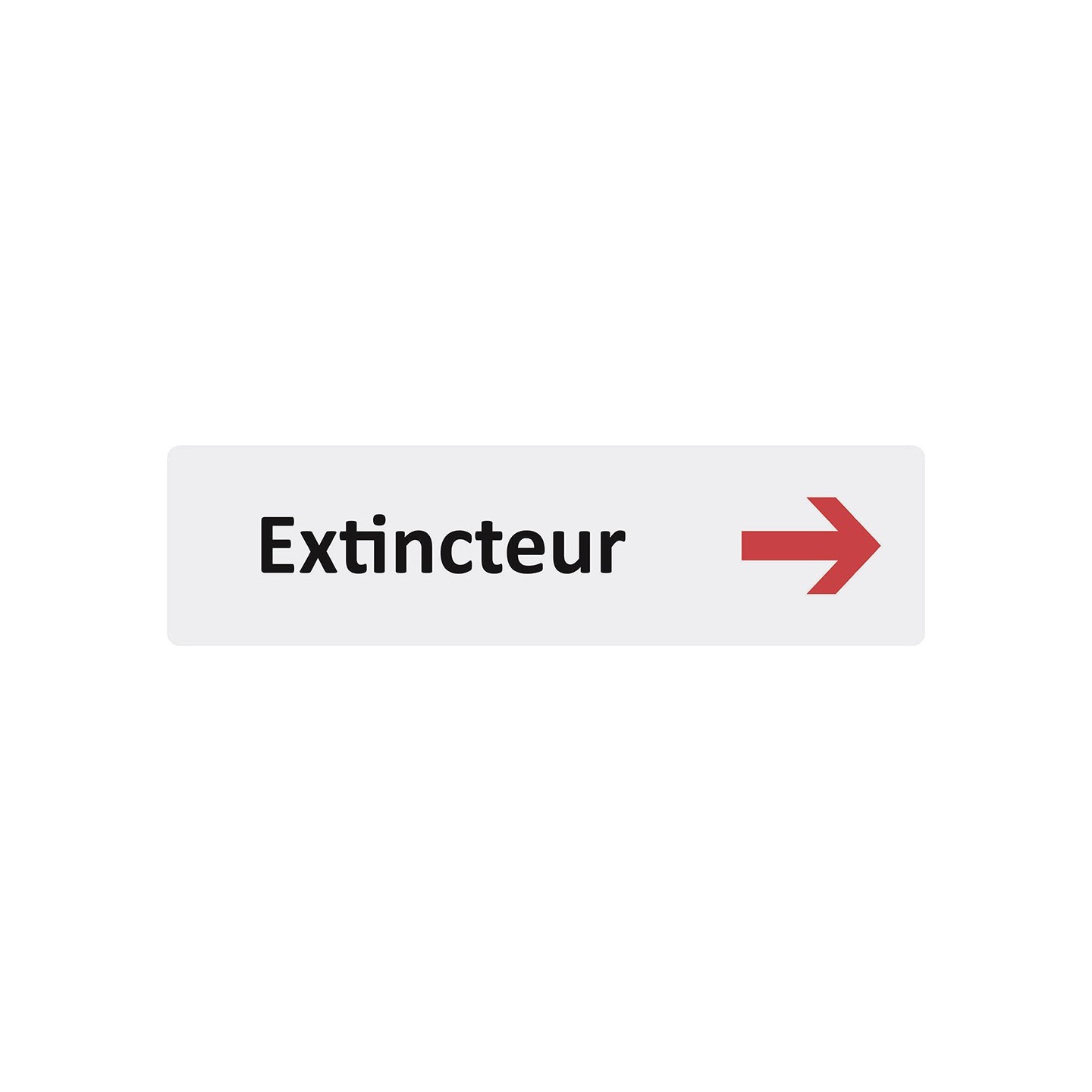 Plaque de porte économique " Extincteur à droite "
