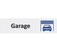 Plaque de porte standard en plexi " Garage "