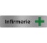 Plaque de porte économique " Infirmerie "