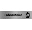 Plaque de porte économique " Laboratoire "