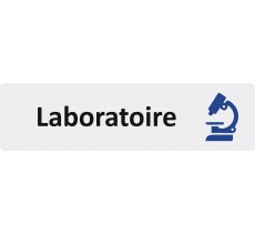 Plaque de porte standard en plexiglass" Laboratoire "