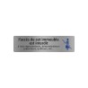 Plaque de porte économique "  Accès à cet immeuble interdit... "