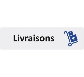 Plaque de porte économique " Livraisons "