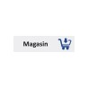 Plaque de porte économique " Magasin "