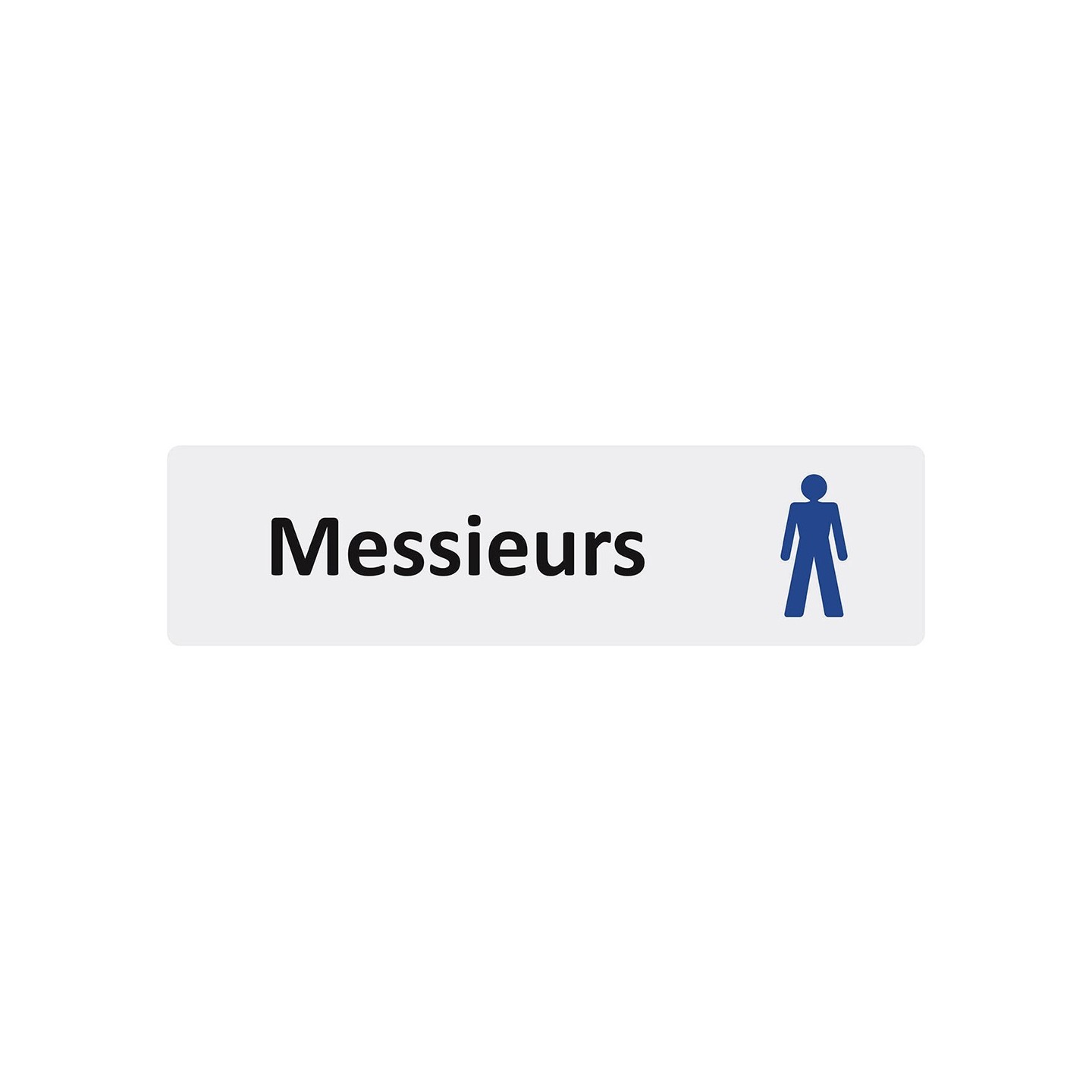 Plaque de porte économique " Messieurs "