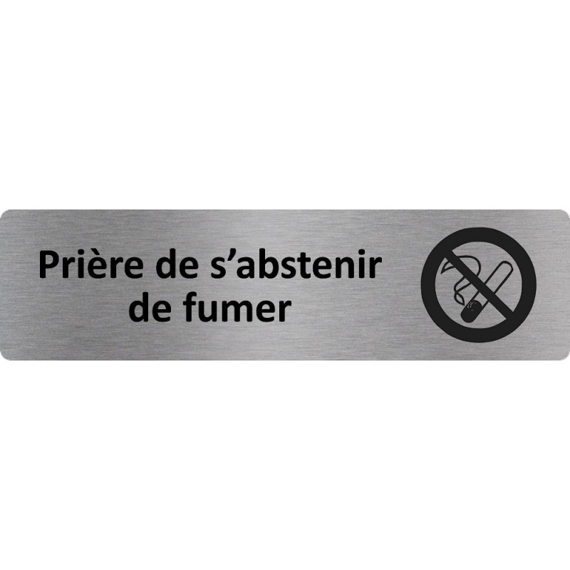 Plaque porte standard 45x170mm " Prière de s