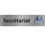 Plaque de porte économique " Secrétariat "