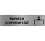 Plaque de porte économique " Service commercial "