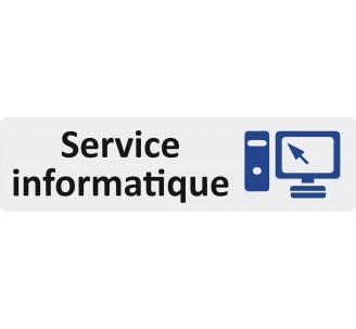 Plaque de porte économique " Service informatique "