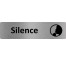 Plaque de porte économique " Silence "