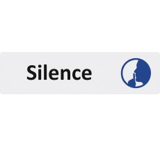 Plaque de porte standard en plexiglass " Silence "