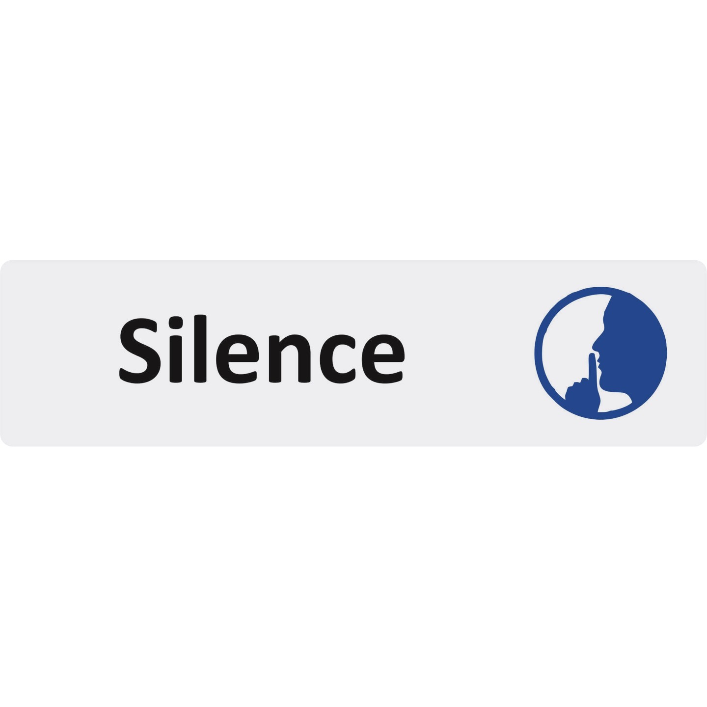 Plaque de porte économique " Silence "