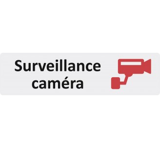 Plaque de porte économique " Surveillance caméra "