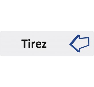 Plaque de porte économique " Tirez "