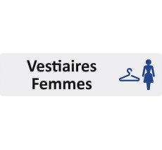 Plaque de porte économique " Vestiaires femmes "