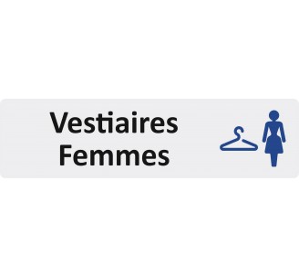 Plaque de porte économique " Vestiaires femmes "