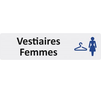 Plaque de porte économique " Vestiaires femmes "