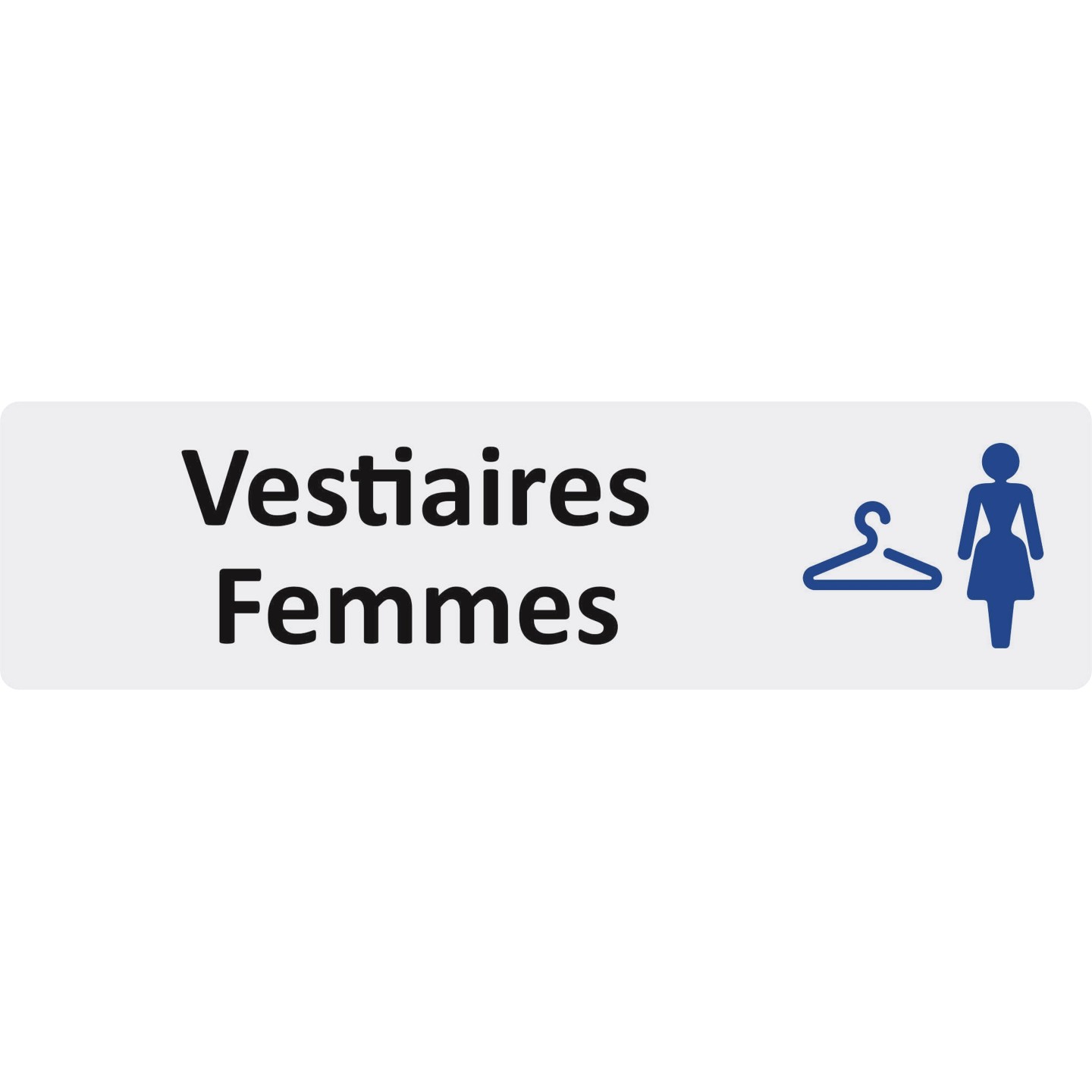 Plaque de porte économique " Vestiaires femmes "