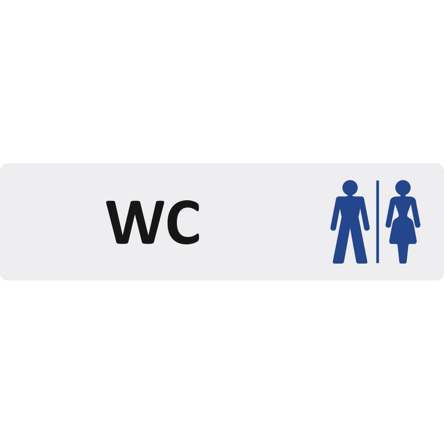 Plaque de porte économique " WC mixtes "