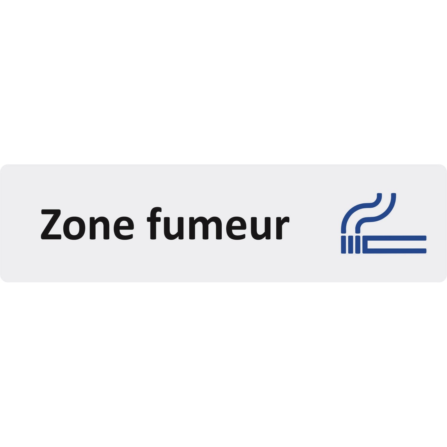 Plaque de porte économique " Zone fumeur "