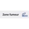 Plaque de porte économique " Zone fumeur "