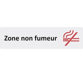 Plaque de porte économique " Zone non fumeur "