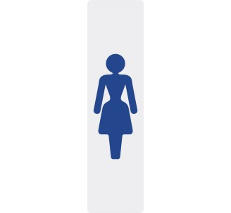 Plaque de porte économique " Logo femme "