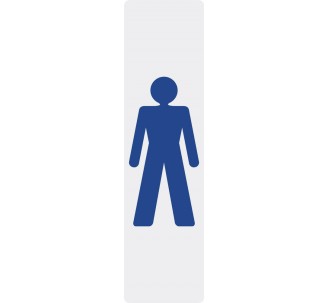 Plaque de porte économique " Logo homme "