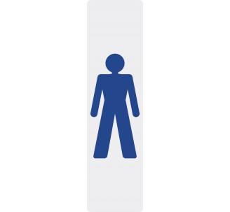Plaque de porte économique " Logo homme "